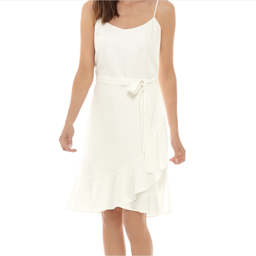 NEW WITH TAGS. White linen dress